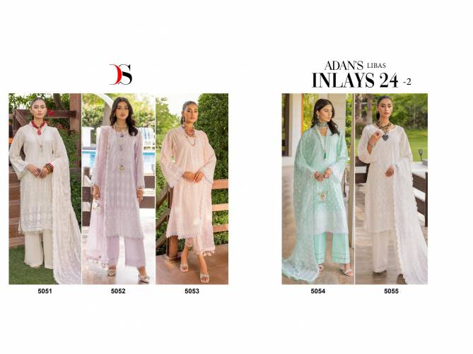 Adans Libas Inlays 24 Vol 2 By Deepsy Embroidery Cotton Pakistani Suits Wholesale Market In Surat
